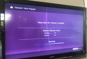 Why is my Samsung TV not picking up any channels?