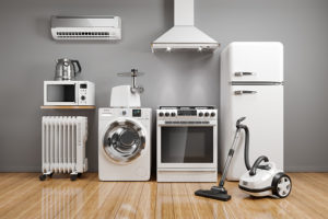 Set of home kitchen appliances 
