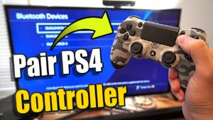How do I pair a PS4 controller?